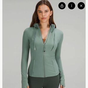 Lululemon Hooded Define Jacket in Tidewater Teal